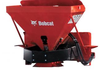 Studio shot of a Bobcat spreader attachment.